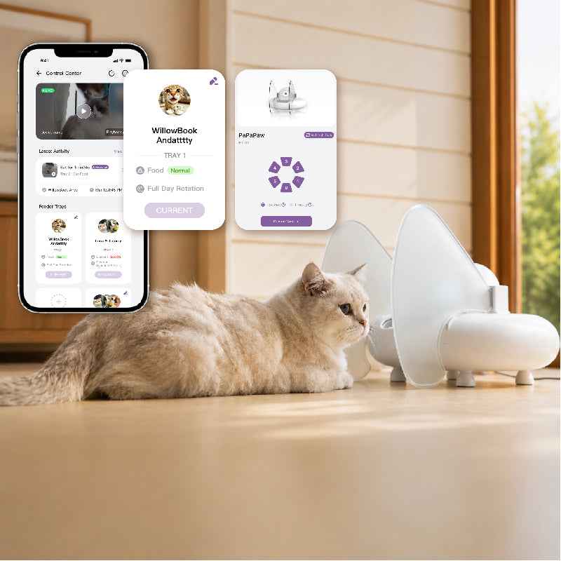 PapaPaw DietMatch | Smart AI Cat Feeder for Multi-Cat Homes - PapaPaw